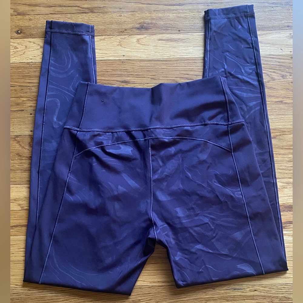 Eggplant, purple, Adidas leggings, size (L)